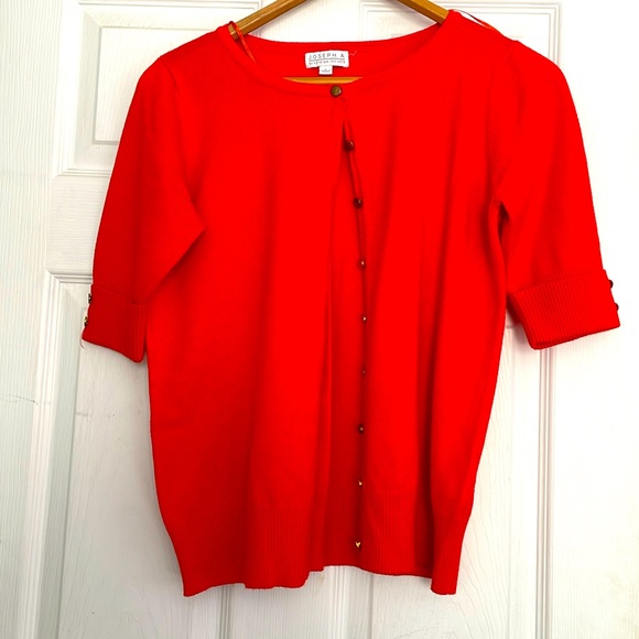 Cute Joseph A sweater. luxurious Rayon & Nylon weave feels rich and silky. Large - Picture 1 of 4
